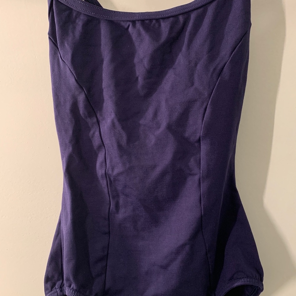 Motionwear Small Adult Cross Back Cami Leotard - Picture 3 of 6